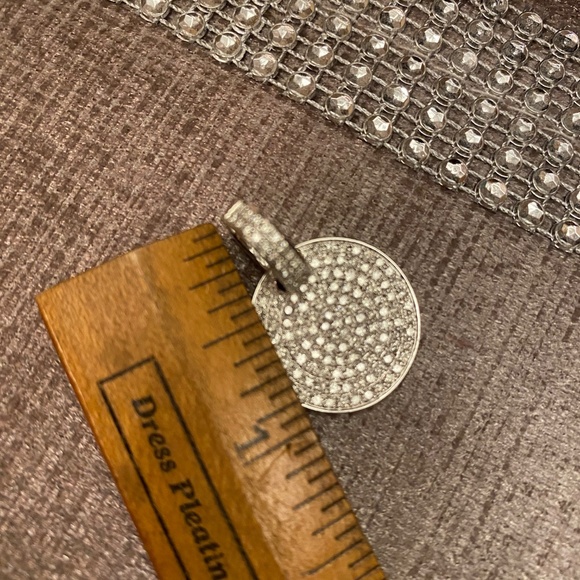 TAL DESIGNS 14KT DIAMOND EARRINGS DISCS & HUGGIES GSI1 2.55CTS W/G 585 BRAND NEW - Picture 9 of 13